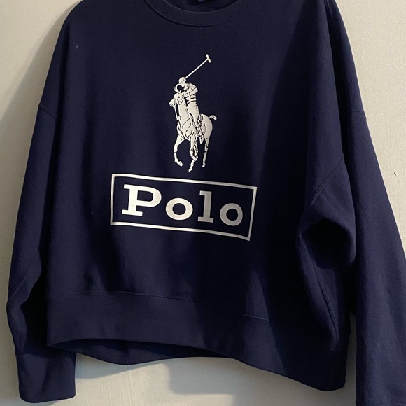 Polo Ralph Lauren Tops - Navy Polo Ralph Lauren Sweatshirt